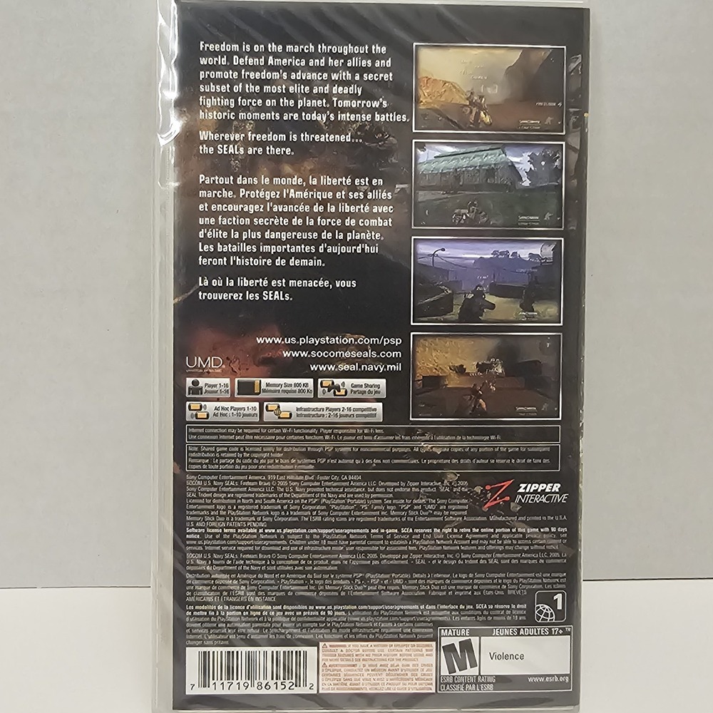 Socom US Navy Seals Fireteam‎ Bravo (Sony PSP, 2005) - Picture 4 of 4
